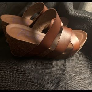 Gently used Size 9.5 blowfish wedges